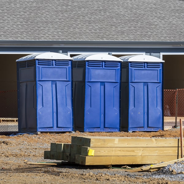 what is the cost difference between standard and deluxe porta potty rentals in Aline